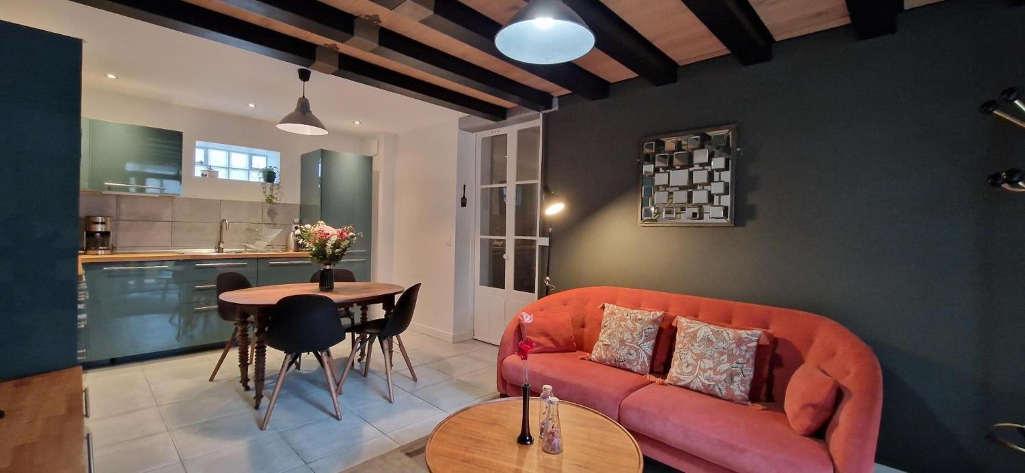 Bleautiful "Alienor" Charmant Appartement Avec Terrasse 枫丹白露 客房 照片